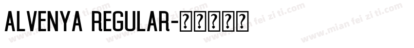 Alvenya Regular字体转换